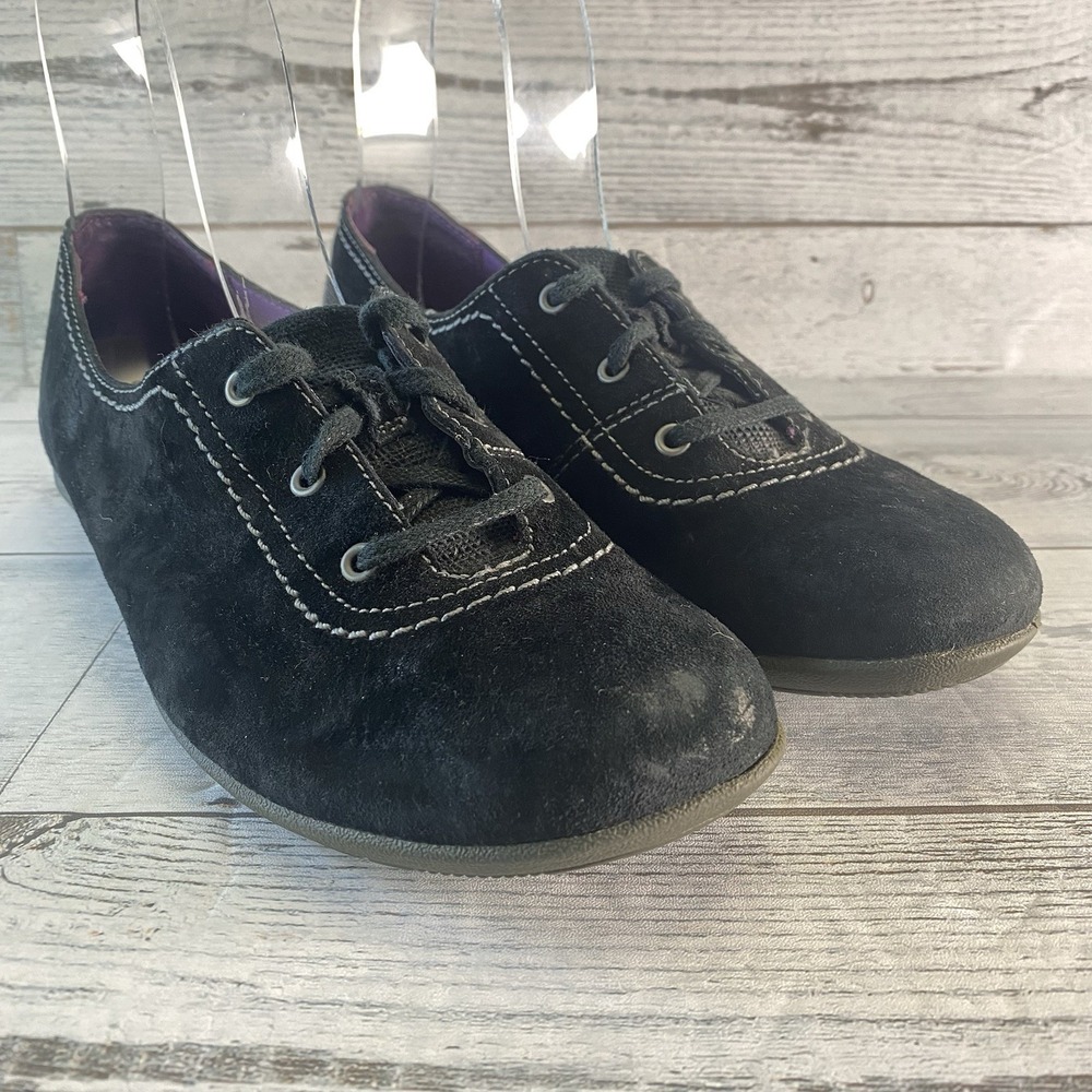 Merrell Rosella Shoes Womens 8.5 Black Suede Leather Casual Sneakers J48660 Nice